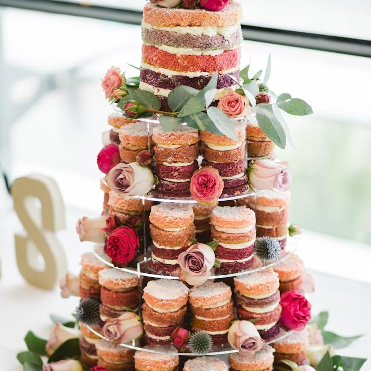 Whimsical Velvet Berry Symphony Cake